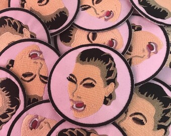 Kim Kardashian ugly cry patch - iron on