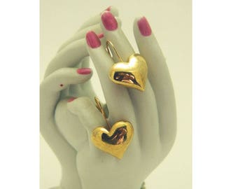 AVON Puffed Heart Earrings