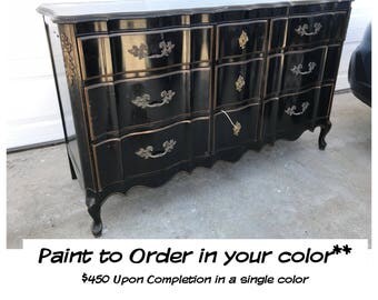 PAINT to ORDER Vintage 9 Drawer Dresser ~ ASCP ~ San Diego
