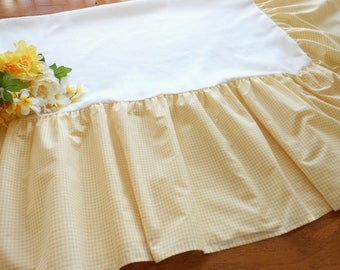 Ruffled bedskirt | Etsy