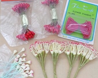 Assortment of New Vintage Stamens, Pips, Peps, Wreath Making Supply
