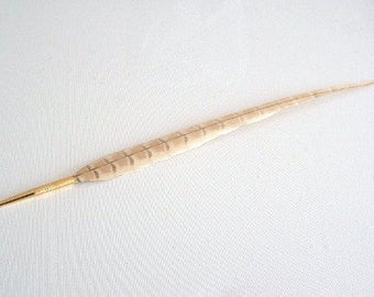 Pheasant Feather with a deluxe ballpoint - Blonde