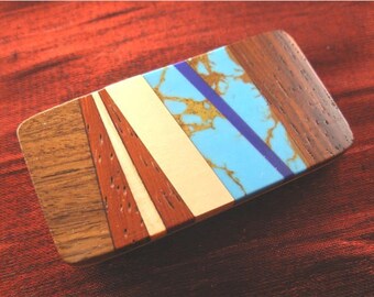 Inlaid Money Clip Groomsmen Gift for Men Money Clip Wallet MC401-RR