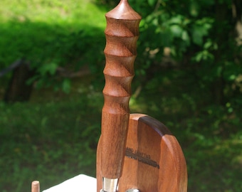Hand Turned Black Walnut Beer Tap Handle from BlackWater Workshops