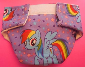 Ready to Ship SIZE #2 cloth Doll Diaper pony horse adjusts washable fits bitty baby some baby alive all gone American Girl doll & more