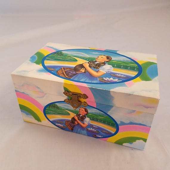 Wizard of Oz 1988 Musical Jewelry Storage Box Dorothy 80s