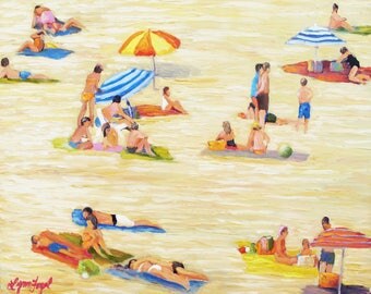 Beach paintings | Etsy