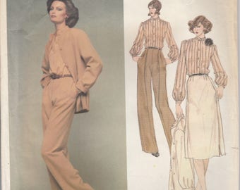 Christian Dior 70s Wardrobe Pattern Vogue Paris Original 1608 Size 10