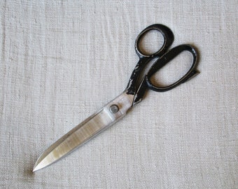 Vintage BIG french sewing tailor scissors, NOGENT FRANCE, Ciseaux couture tailleur, 1960, Needlecraft supplies