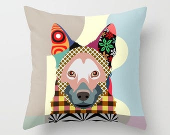 German Shepherd Pillow, German Shepherd Gifts, Dog Lover Gift, Dog Lover Pillow, Dog Throw Pillow, Dog Pillow Cover