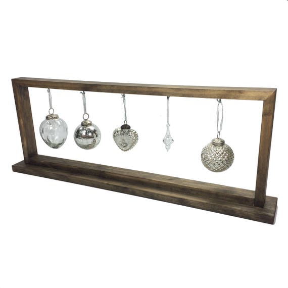 SALE Rustic Stained Christmas Ornament Display/Ornament Hanger