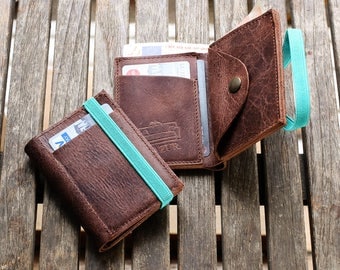 Men’s leather Wallet - Mens Wallet - Leather Wallet - Minimalist Wallet - Brown leather Wallet