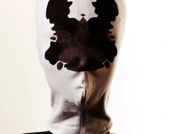 Rorschach mask with real moving inkblots