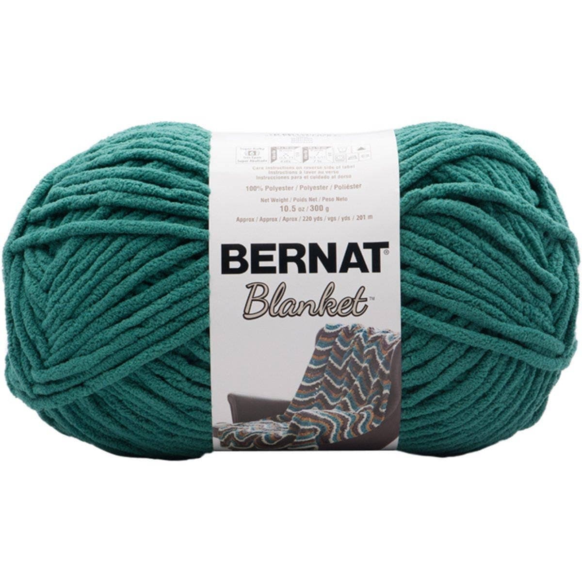 Bernat Blanket Yarn Green Malachite Coastal Collection Large