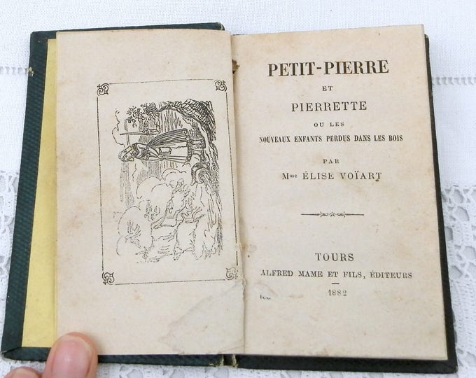 5 Antique Small Books / Novels for Children with Decorative Covers, French Brocante Decor, Vintage Book Decorating, Curios from France
