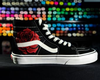 scarpe vans con rose scarpe vans con rose