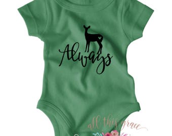 Harry Potter Baby Clothes - Always - Harry Potter - Harry Potter Shirt - Hipster Baby Clothes - Nerdy Baby Onsie - Harry Potter Onesies
