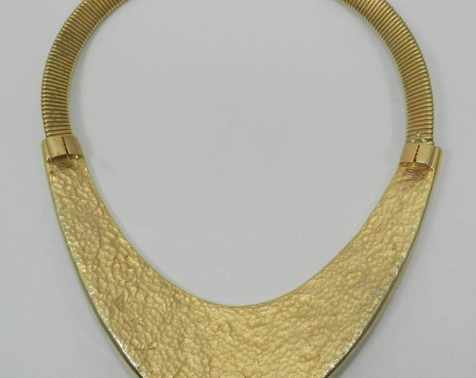 Vintage ALEXIS KIRK Collar Necklace, Alexis Kirk Huge Statement Breast Plate Necklace, Alexis Kirk Runway Jewelry, Collectible Fashion