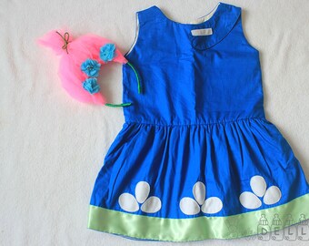 Girl Halloween costume trolls poppy dress Poppy trolls costume Poppy costume Girl poppy dress girl trolls dress