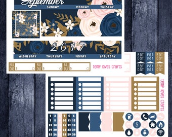 September Monthly Stickers for HAPPY PLANNER