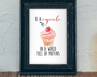 Cupcake Wall Art kitchen decor. kitchen wall art. office decor. cupcake party Cupcake Wall Art kitchen decor. kitchen wall art. office decor. cupcake party