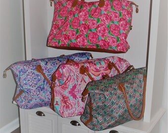 Lilly Inspired Weekender Bags-Large Duffel Bags