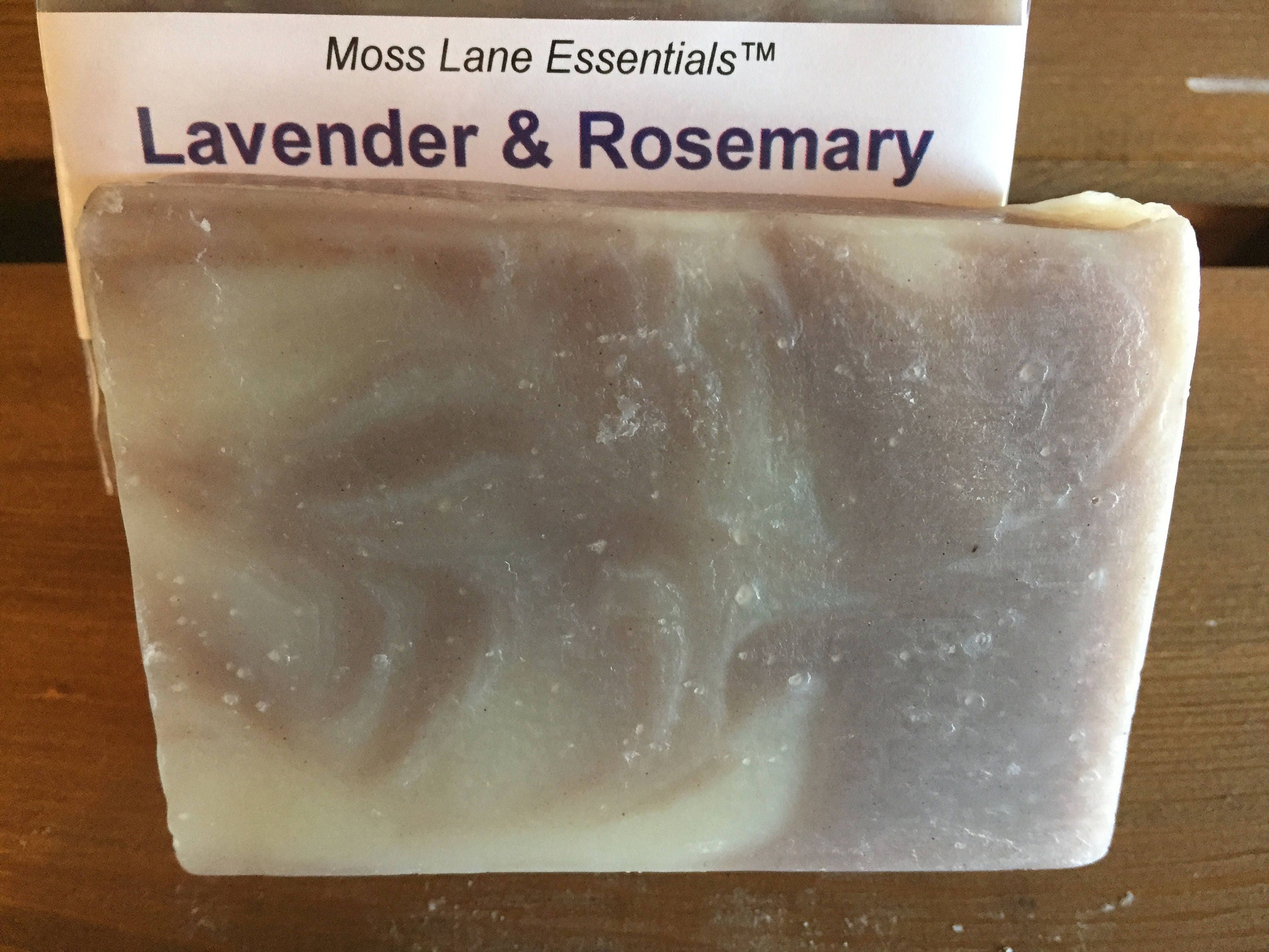 Lavender and Rosemary Essential Oil Scented Cold Process Soap with Shea ...