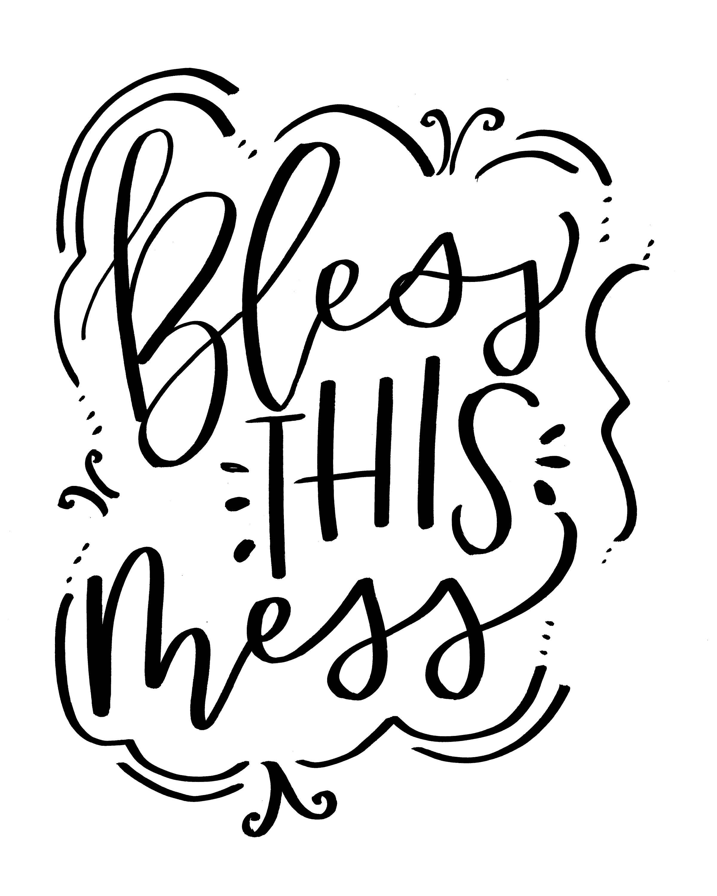 Bless This Mess 8x10 digital print