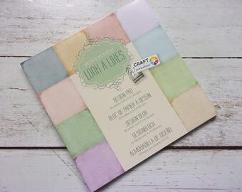 Block 30 sheets 15 x 15 cm "Look a likes" scrapbooking