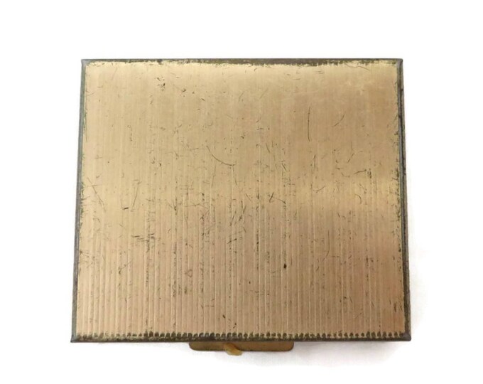 Vintage Petty Cash Compact - Women's Gold Tone Change Box, Collectors Compact, 1960s Coin Compact