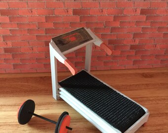 miniature dollhouse gym equipment