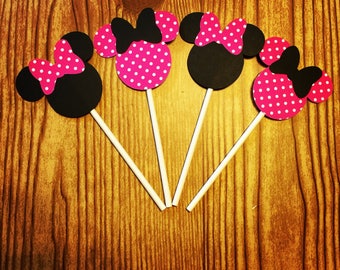 Disney Minnie Mouse Cupcake Toppers