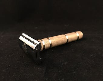 Safety Razor Handle Made From Brass