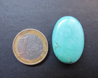 Oval Turquoise of Peru 29x21x8mm button