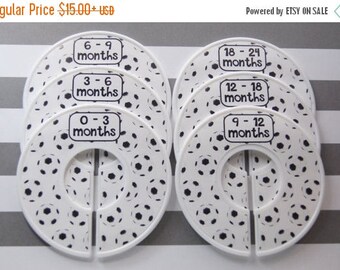 SALE Closet Dividers Soccer Balls Baby Boy Gift Baby Shower Gift Assembled cd1028