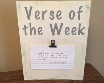 DIY Verse of the Week Vinyl lettering Scripture Memory
