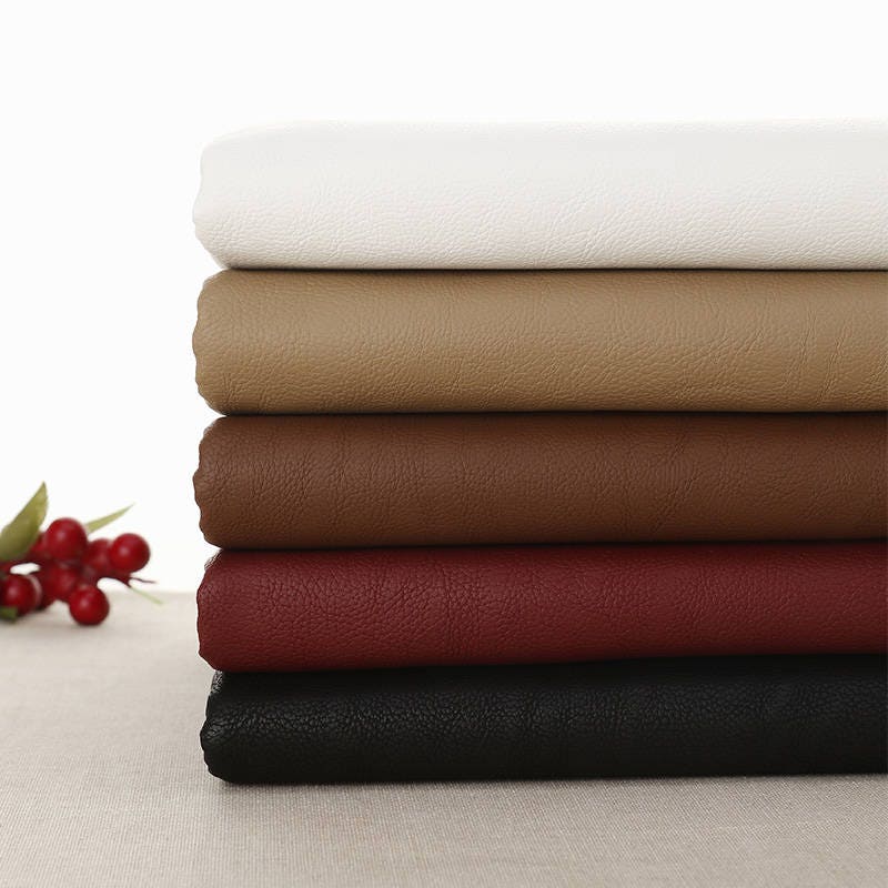 140cm / 55 inch Width Solid Washed Matte Texture PU Leather