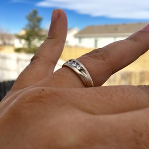 Mokume Gane Engagement Ring