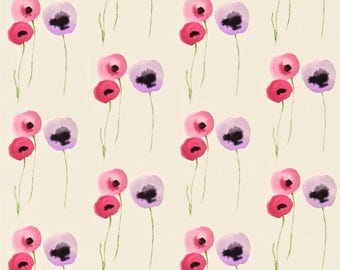 Sanderson Poppies Pink & Lilac Curtains Made to Measure
