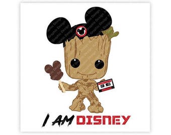 Disney, Groot, Guardians of the Galaxy, Mickey, Baby, Mouse, Ears, Tape, Digital, Download, TShirt, Cut File, SVG, Iron on, Transfer