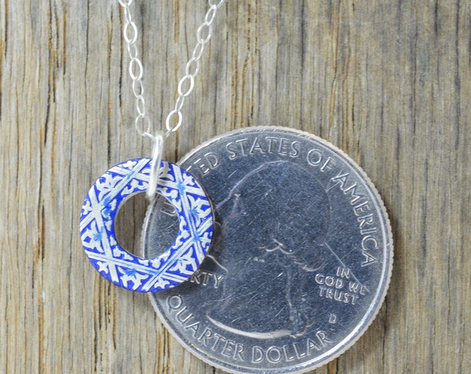 Moroccan Coin Necklace, Blue Coin Necklace, Coin Art, Morocco, Silver Coin, Moroccan Art, Boho Necklace, Two-Sided, Coin Charm, Charm Moroccan Coin Necklace, Blue Coin Necklace, Coin Art, Morocco, Silver Coin, Moroccan Art, Boho Necklace, Two-Sided, Coin Charm, Charm