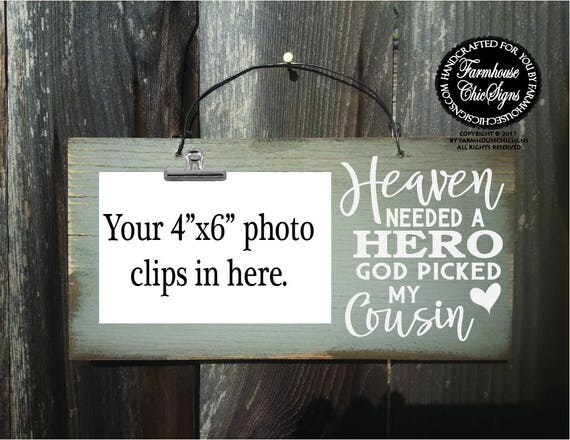 Cousin Memorial Sign