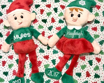 personalized elf doll