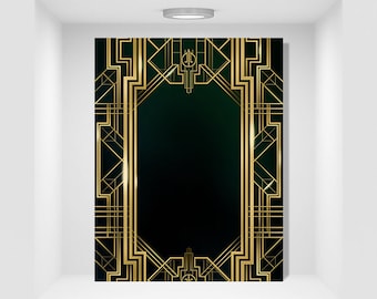 Great Gatsby Background Digital Flyer & PSD 8.5x11inches