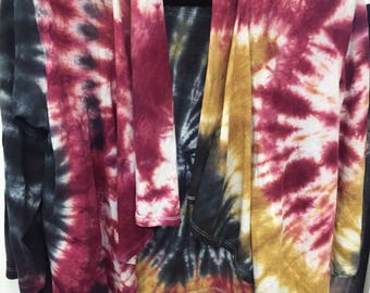 Hand tiedyed lightweight jacket//festival wear//hippy chic// boho chic