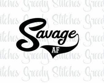 Savage svg | Etsy