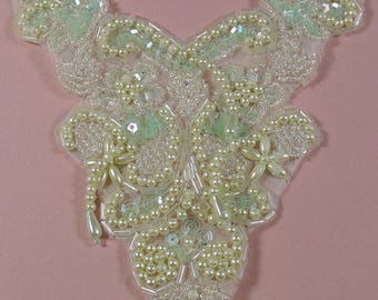 APPLIQUE EMBROIDERY BEADS AND SEQUINS