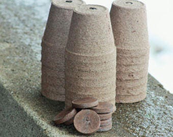 Biodegradable Peat Pots, Seed Starter Pots, Peat Pots, 3 inch peat pots