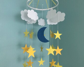 Art Mobile Long colorful spiral nursery mobile decoration or