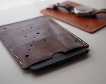 Leather Cover: Kindle Paperwhite Cover (Chocolate) - L018 - Genuine Kid Leather